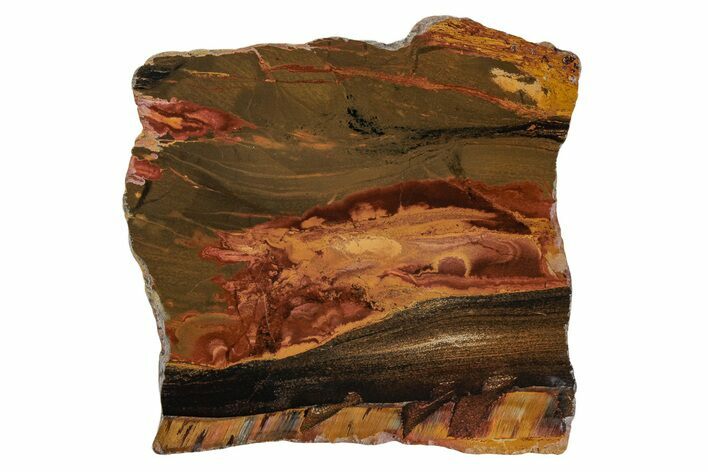 Polished Packsaddle Tiger Eye Slab - Western Australia #216791